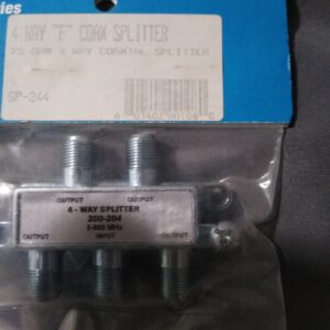 4 Way TV Coax Splitter