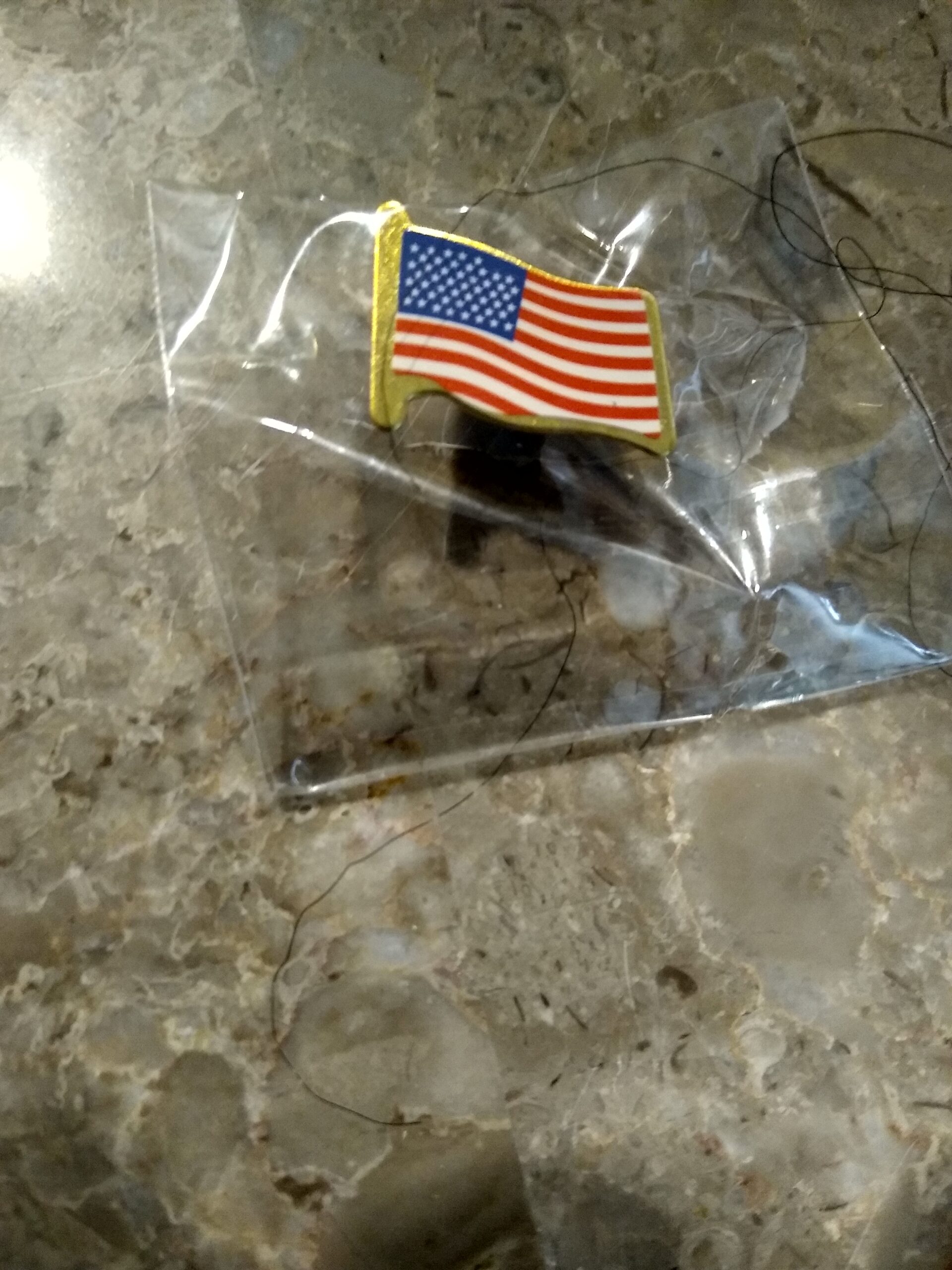 American Flag Clutch Pin