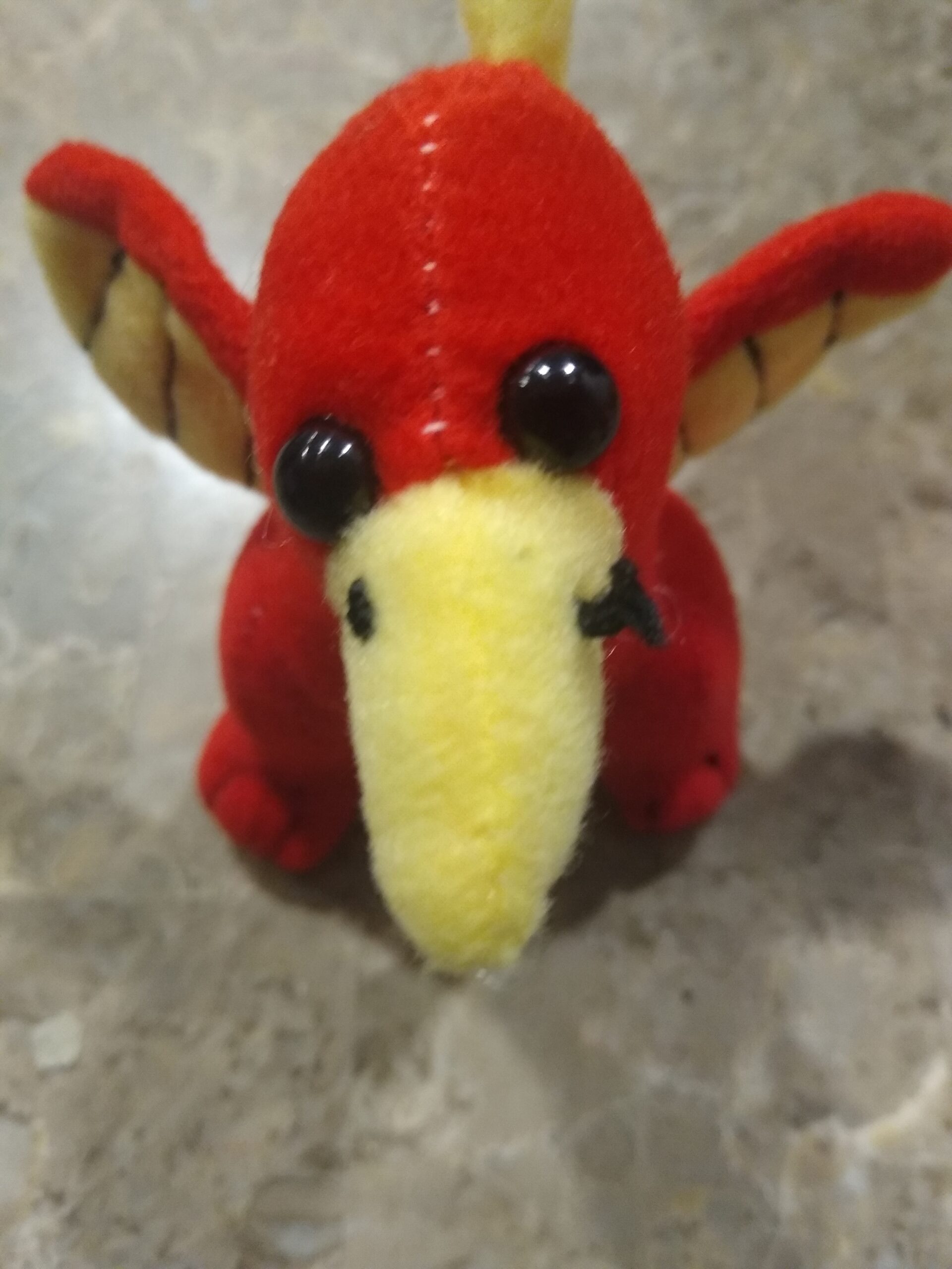 Mini Stuffed Red Dinosaur 4″ Tall