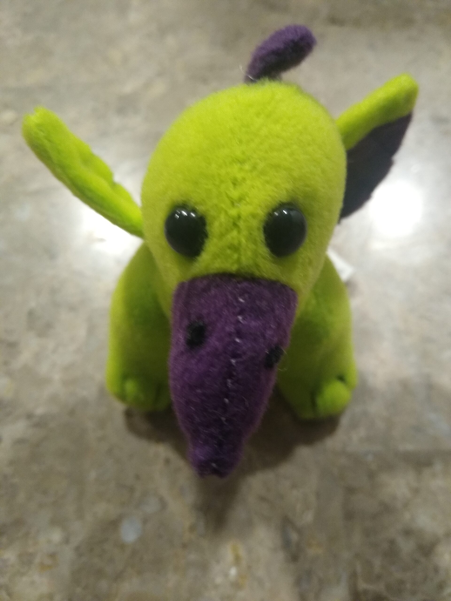 Mini Stuffed Green Dinosaur 4″ Tall